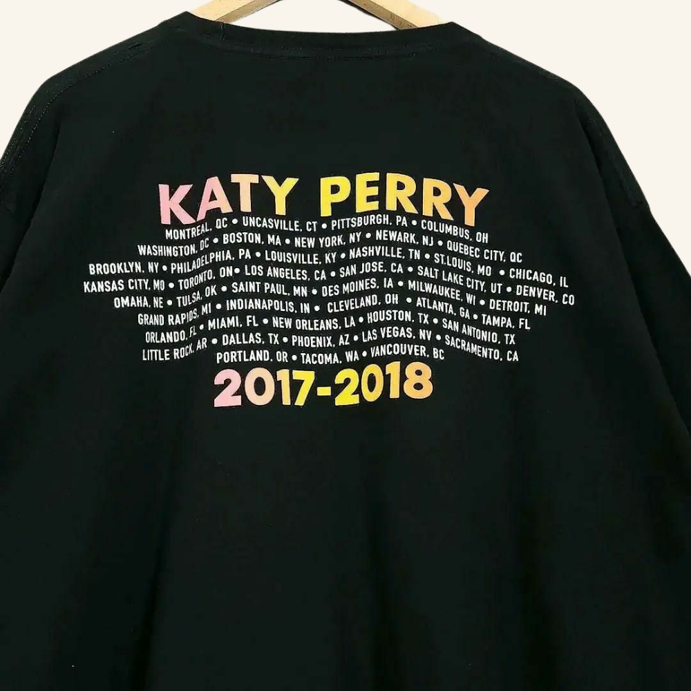 Official Katy Perry "Witness: The Tour" T-shirt - Oversized Fit, Short Sleeve, Unisex, Pop Singer Merch, 100% Cotton