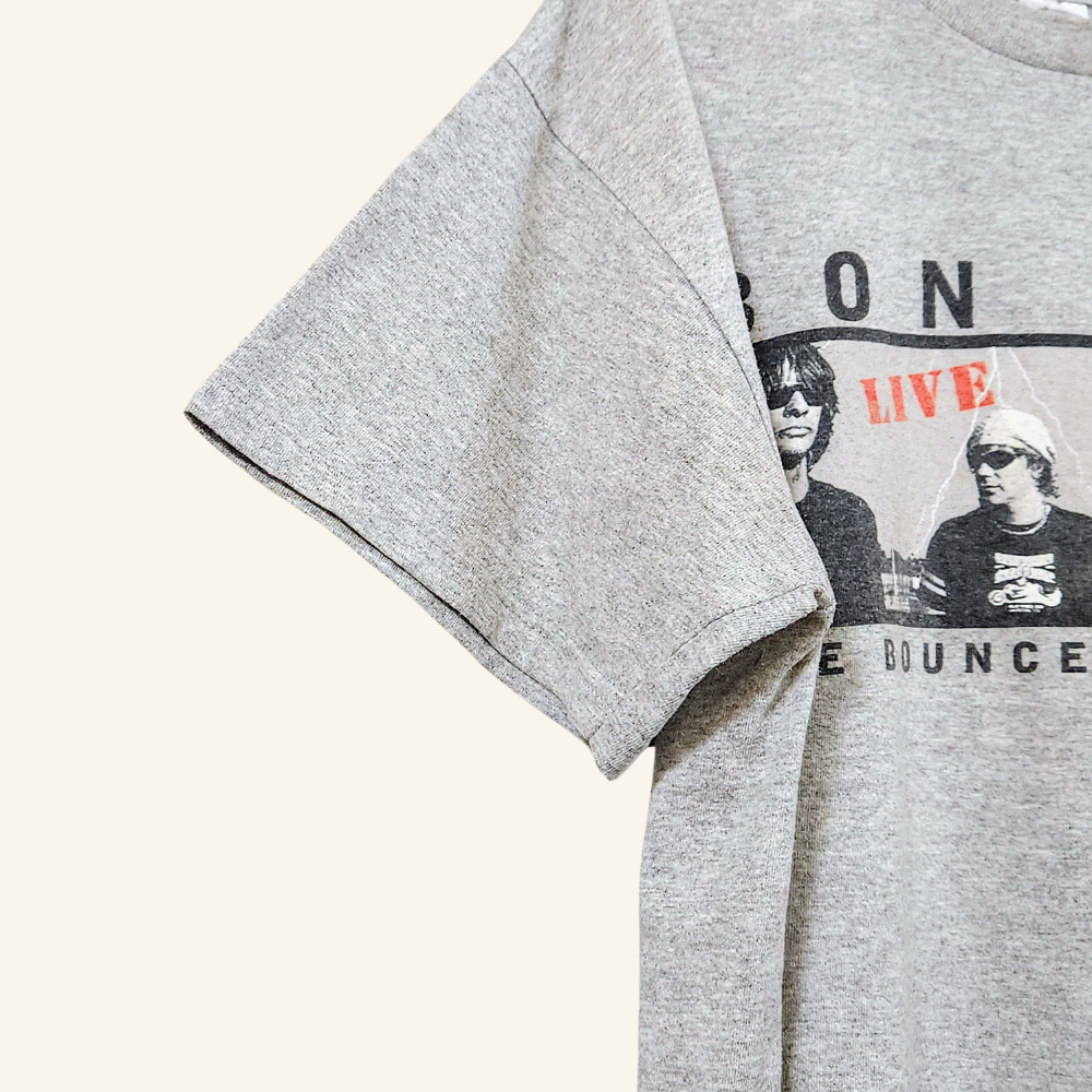 【Rare】Bon Jovi "Bounce" World Tour 2003 T-Shirt - Featuring Band Member Names (A Timeless Piece for Rock Enthusiasts)