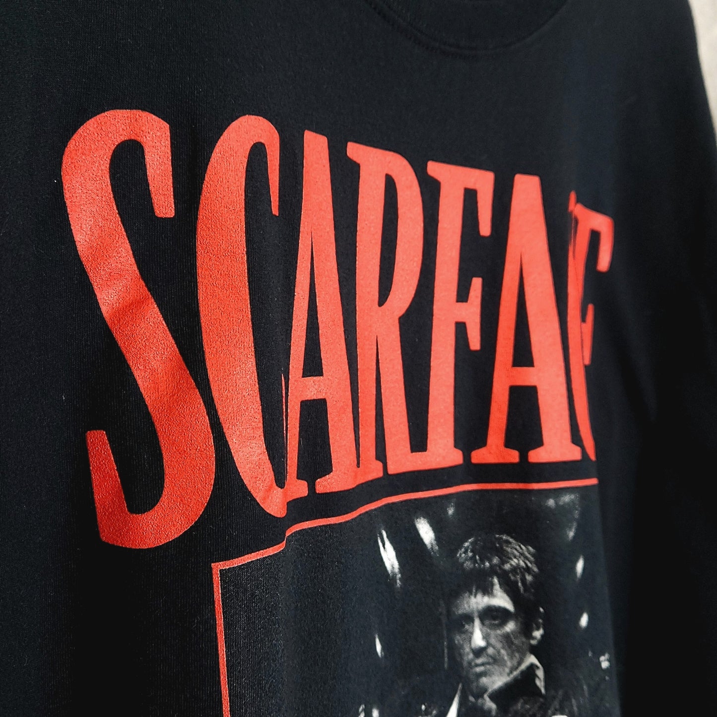 Rare 1983 Scarface Movie Official Vintage T-Shirt | Al Pacino | Iconic Scene | Hard-to-Find XL Size | excellent Condition