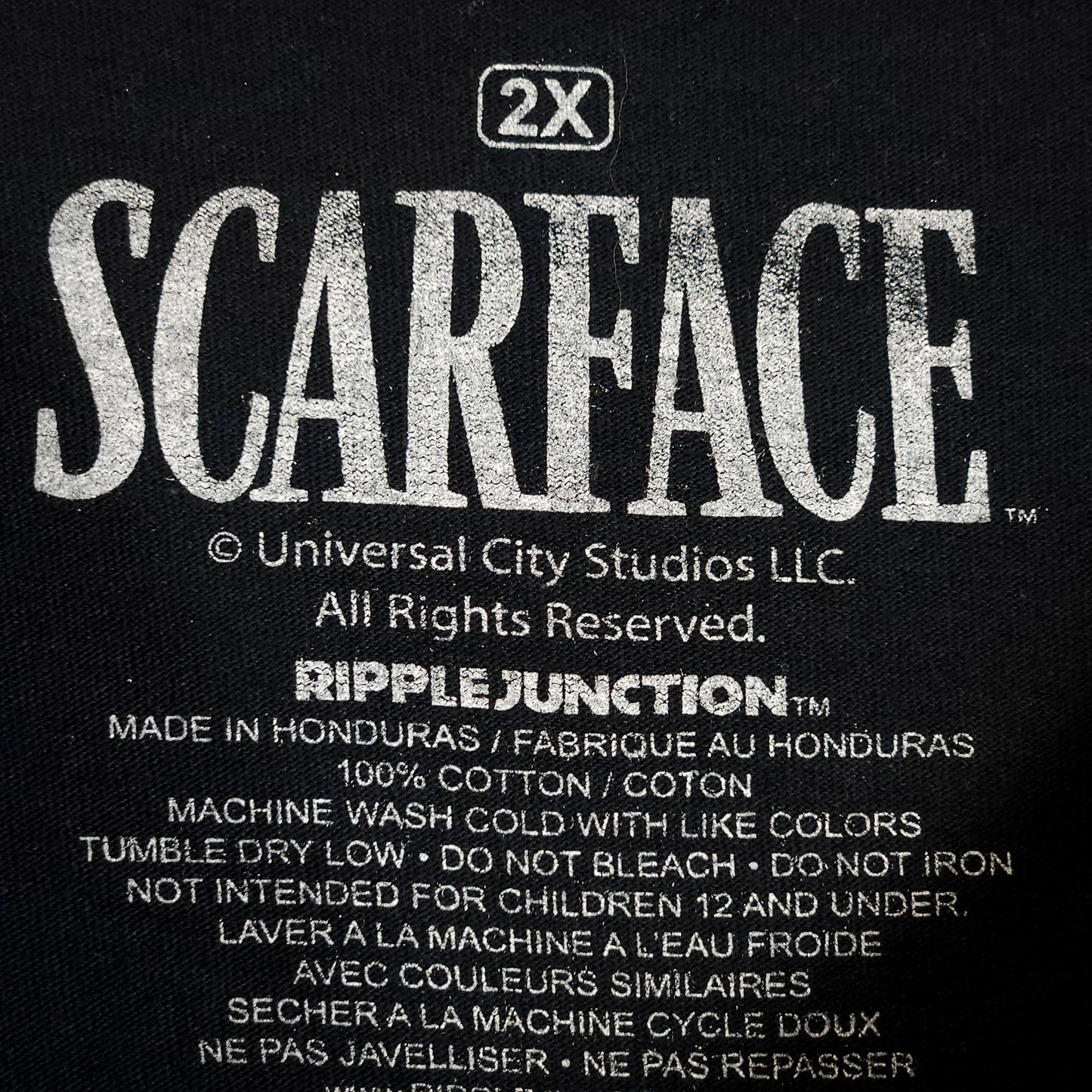 Rare 1983 Scarface Movie Official Vintage T-Shirt | Al Pacino | Iconic Scene | Hard-to-Find XL Size | excellent Condition