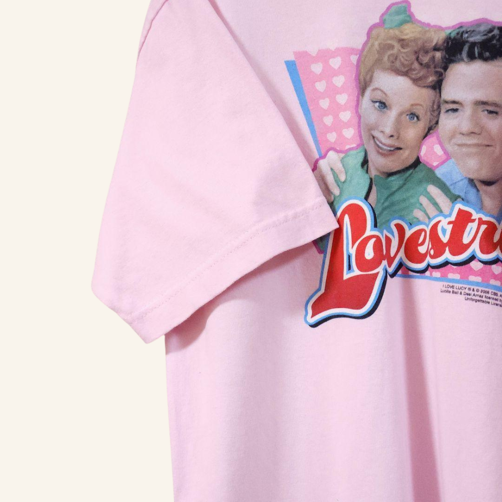 【ビンテージ】 I Love Lucy レトロTシャツ ルーシー＆リッキープリント 2008年 コレクターズアイテム 美品