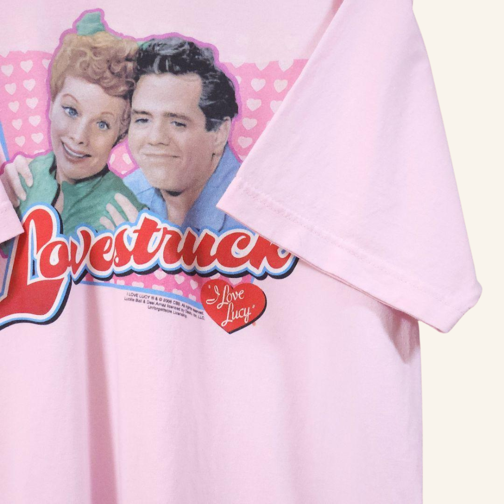 【ビンテージ】 I Love Lucy レトロTシャツ ルーシー＆リッキープリント 2008年 コレクターズアイテム 美品