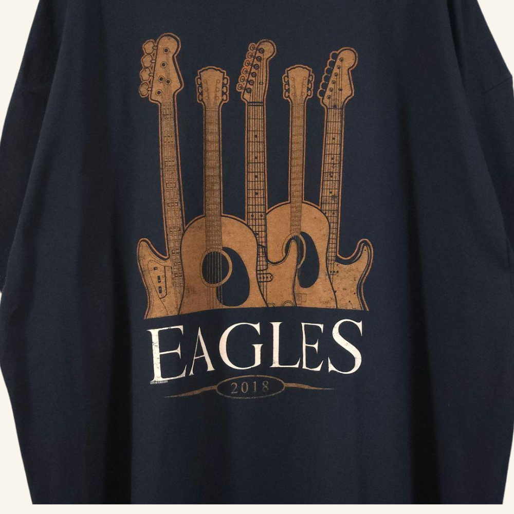 Rare Eagles 2018 'America' Tour Vintage Concert Tee - Rock Merch Must-Have