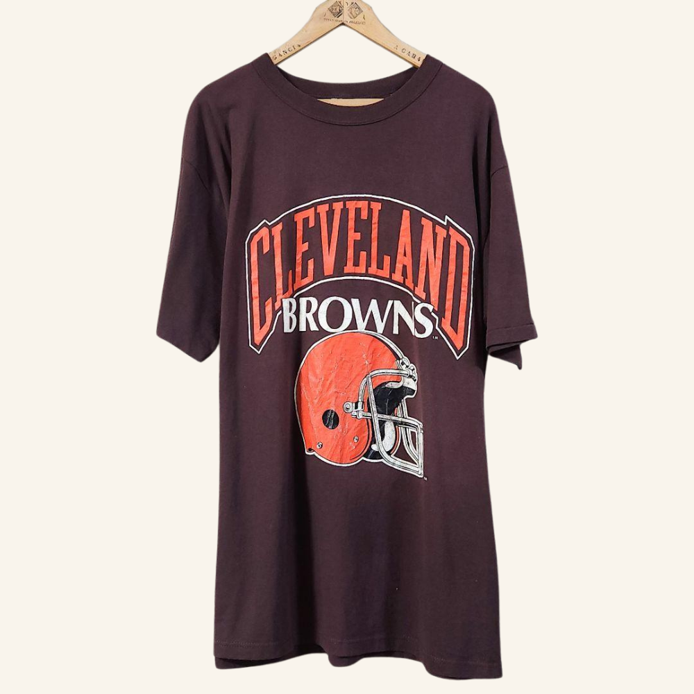 [Rare] Champion 80s Cleveland Browns NFL Vintage T-Shirt XL