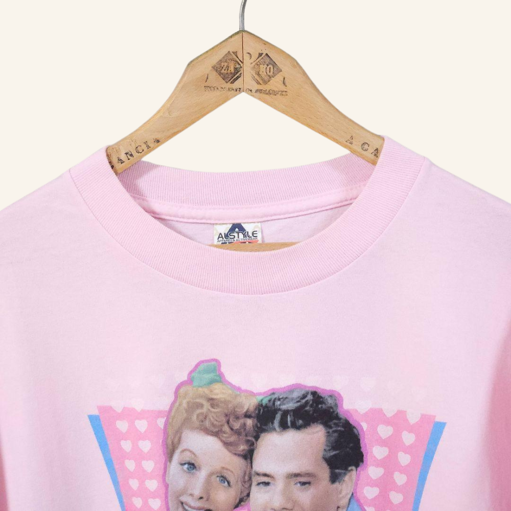 【ビンテージ】 I Love Lucy レトロTシャツ ルーシー＆リッキープリント 2008年 コレクターズアイテム 美品