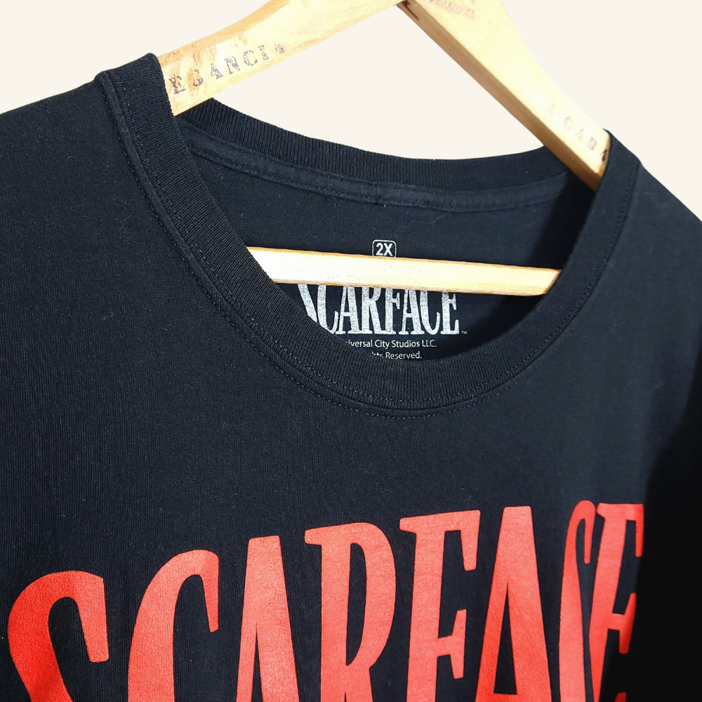 Rare 1983 Scarface Movie Official Vintage T-Shirt | Al Pacino | Iconic Scene | Hard-to-Find XL Size | excellent Condition