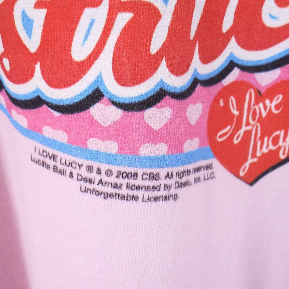 【ビンテージ】 I Love Lucy レトロTシャツ ルーシー＆リッキープリント 2008年 コレクターズアイテム 美品