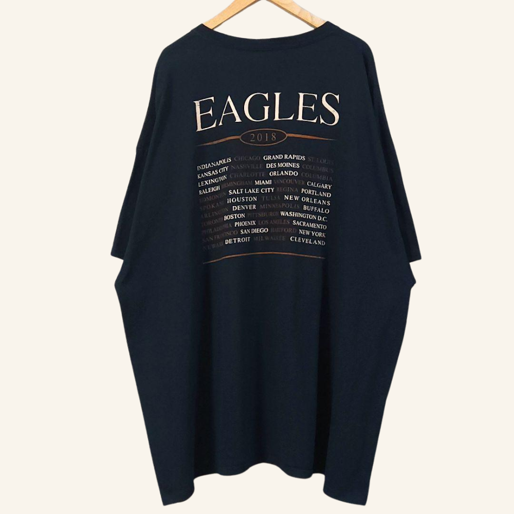 Rare Eagles 2018 'America' Tour Vintage Concert Tee - Rock Merch Must-Have