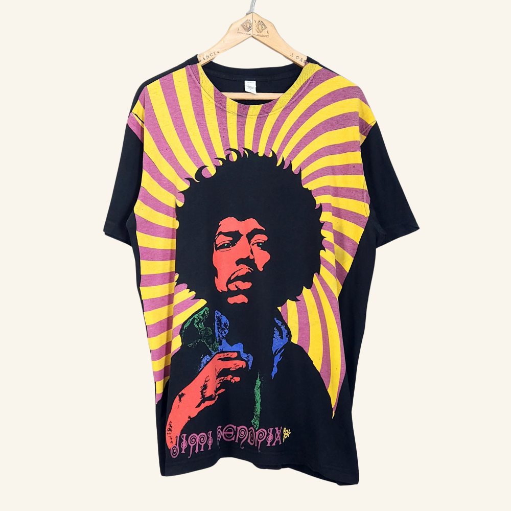 Jimi Hendrix Psychedelic Portrait T-Shirt Tultex - TimelessThreadsBoutique