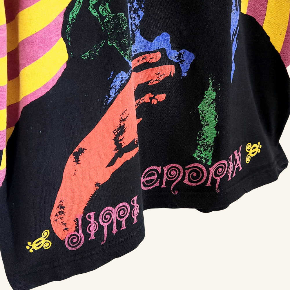 Jimi Hendrix Psychedelic Portrait T-Shirt Tultex - TimelessThreadsBoutique